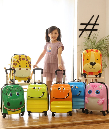 Cartoon Kids Luggage 18 Inch Hand Luggage Check-in Luggage Travel Luggage Backpack Trolley Rolling