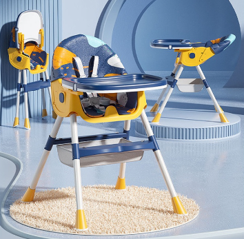 Doodle Design Adjustable High Chair Dining Chair Baby Booster with Tray