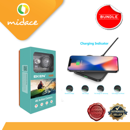 NEW EKEN H9R UPGRADED VERSION with Ambarella A12S75 Chip Action Camera CHOETECH Wireless Charge