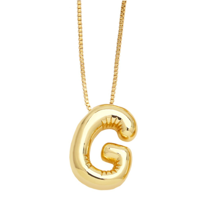 Fashion 26 Letter Pendant Gold Plated Necklace Style Versatile Collar Chain Women's Friends Commemorative Jewelry Accessories Gift G