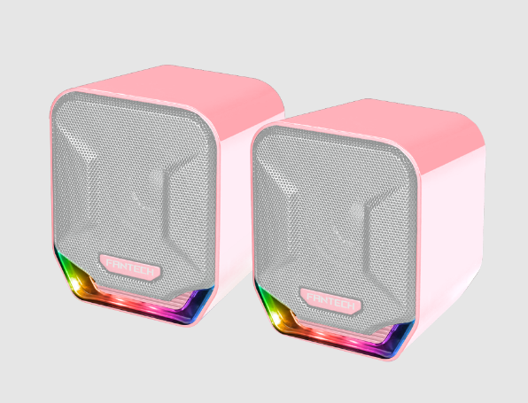 Fantech Sonar GS202 Gaming Speaker RGB Pink Sakura Cute for Girl Black