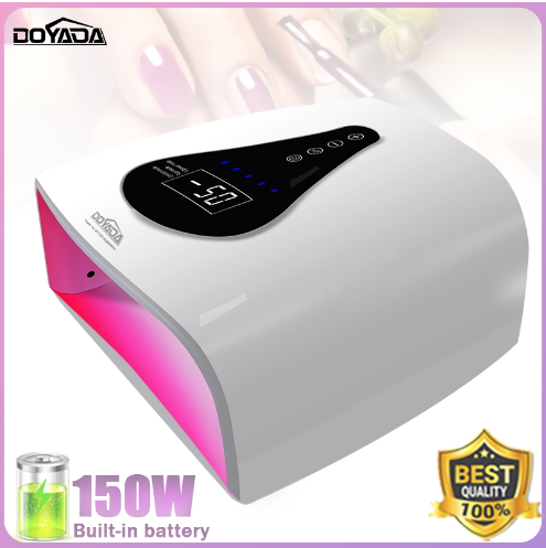 DOYADA 150W Rechargeable UV LED Nail Lamp Wireless Nail Dryer LED Cordless Nail Light Professional