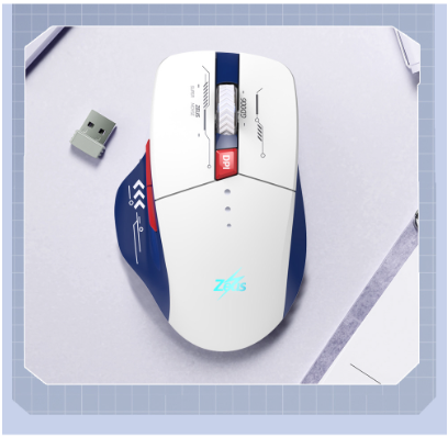 Zeus x Gundam GD-006 2.4G Wireless Mouse Rechargeable Mechanical Office Gaming Mouse PC Laptop Mice