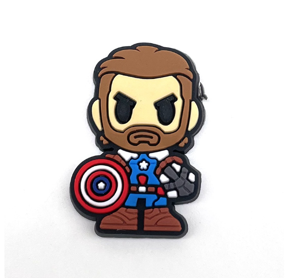 Marvel Iron Man Captain America Series jibits Avengers Jibits croc Accessories Charms Shoe Buckle Decoration Pins for Kids C11