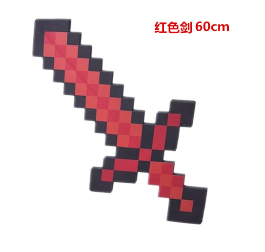 Game Eva Foam Diamond Pickaxe Axe Hamaxe Swords Model Toy Kids Gift Action Figure Toys Cosplay Props A3