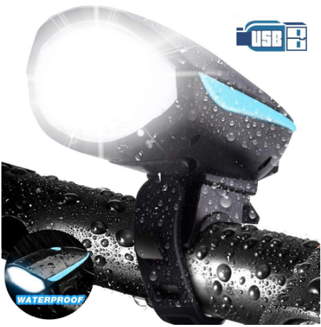 Bike Light With Horn Flashlight For Bike Bicycle Light Bike Light Set Rechargeable