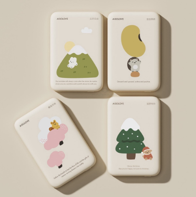 SOLOVE W12 Upgraded Mini Texture Wireless Magnetic Power Bank 5000mAh Quick Charge Strong Adsorption