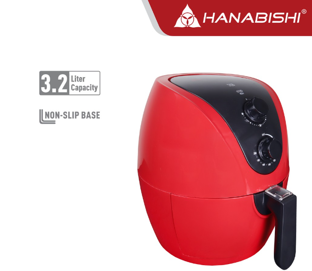 Hanabishi Air Fryer HAFRYER32 3.2 Liters, Rapid Hot Air Technology Non-stick Multi-function