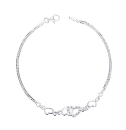 Ladies Bracelet Italy 92.5 Silver Korean Fashion Accessory