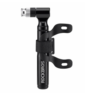 Rockbros Mini 130psi Bicycle Pump Aluminum Alloy Wear Resistant Portable Drop Proof Bike Inflator