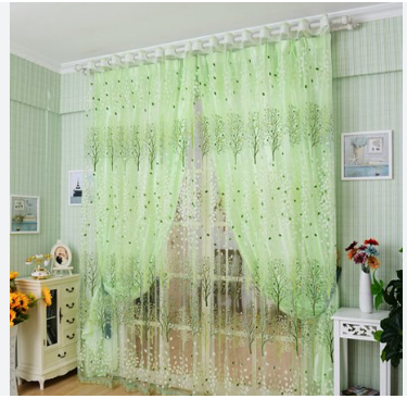 Green Fortune Tree Curtain