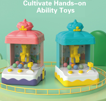 Colorful Claw Machine Toy for Kids Enhance Finger Movement Hand-Eye Coordination Hands-On Skills Easy to Operate Grab
