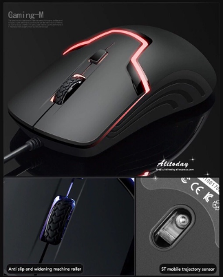 HP M100 Optical Wired USB High Speed Gaming Mouse