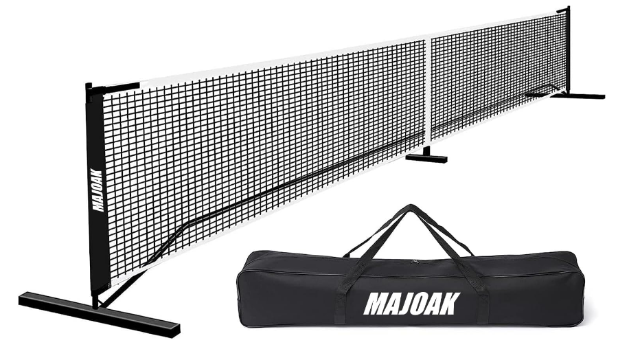 Portable Pickleball net-22 FT Regulation Full Size Pickleball Net | Portable Pickleball net Set System with Carrying Bag and 1x Extra Pickleball net for Driveway Backyards