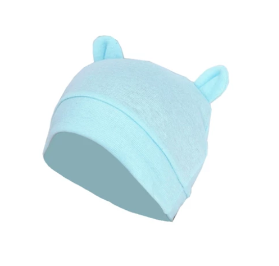 Some Cute Ears Baby Hat Solid Color Beanie Cap Newborn Infants Toddler Autumn Winter Bonnet BB14