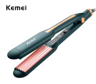 Kemei KM-9827 Corn Splint Little Wave Curler Egg Roll Stick Korean Water Ripple Perm Fluffy Flat Iron Corrugated Curler