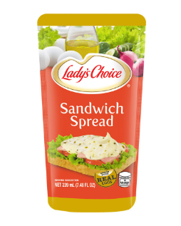 Lady's Choice Regular Sandwich Spread Pouch 220ml