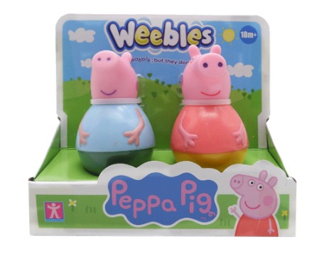 Weebles Peppa Pig George and Peppa Pig 2 Pack Figures