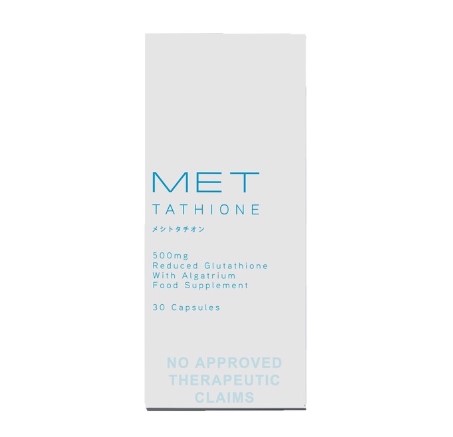 Met Tathione Reduced Glutathione with Algatrium Food Supplement 500MG 30 Softgel Capsules