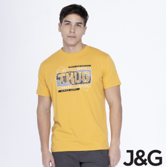 Jagthug Men's Rugged Boxy Fit Graphic Tee