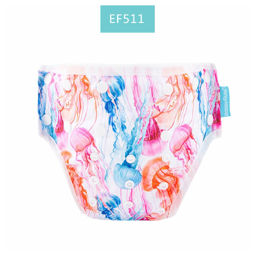 HappyFlute New Print Breathable Mesh Fabric Adjustable Pool Pant Swimming Pool Diaper Cover Reusable Washable Summer Baby c15