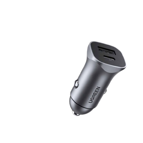 UGREEN Pd Fast Charger USB-C and USB-A Dual Ports Mini Car Adapter 18w - PH