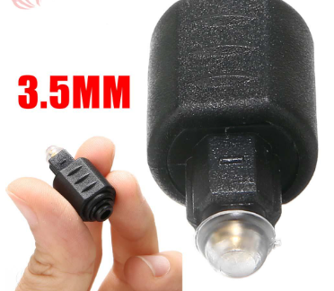 Mini Fiber Optic Adapter For DVD TV Audio Connector Digital Optical Cable Adapter 3.5mm To Toslink Plug Female to Male Toslink