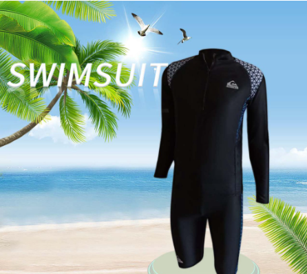 Swimsuit Snorkeling Surfing Diving Suit Men's Full Body Suit Jellyfish Suit Quick-Drying Split Summere