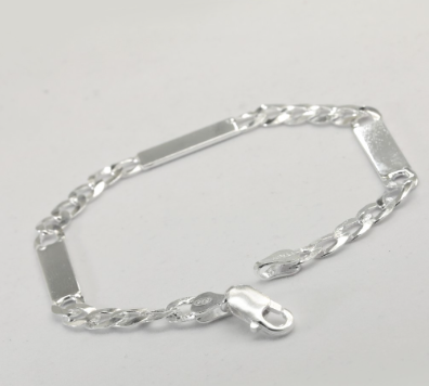 Silver WM057 Italy 925  3MM Men's Bracelet