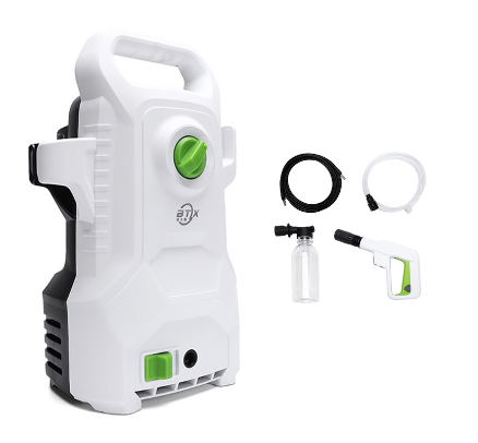 Portable Pressure Washer Car Washer with Foam Pot 1400W Cleaner Water Jet Sprayer Machine BTX