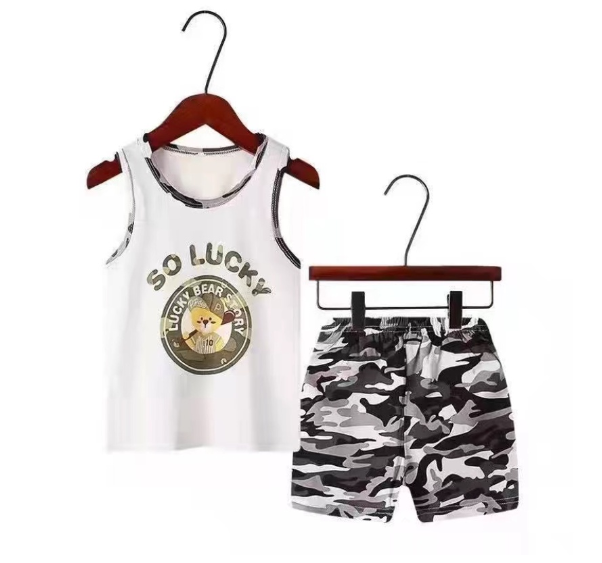 Baby Corp (0-4Y) Boy Clothes Terno for Kids Boys Fashion Sando Shorts Set Summer Tshirt D10