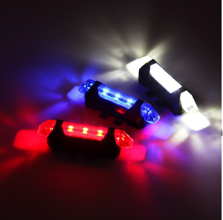 Bicycle Light Waterproof Rear Tail Light LED USB Rechargeable Cycling for MTB RD bikes
