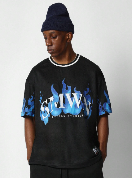 SUMWON Tee With Wrap Around Graphic
