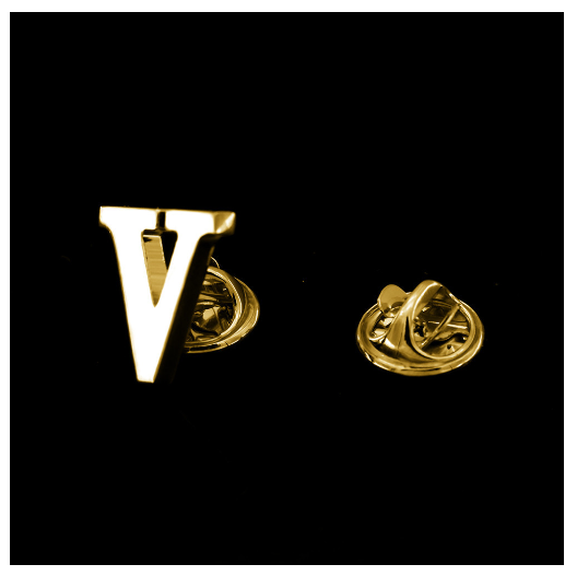 Fashion A-Z Alphabet Brooch Women Men Badges Gold Color Initial Letter Brooches Metal Pins Accessories Jewelry Gift V