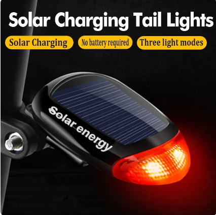 BIKEONO Tail Light Bike Light Cycling Safety Solar Tail Light Rechargeable USB Led Bicycle Accessories Warning Light Rear Light