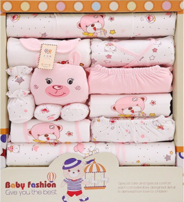 17Pc/Set Newborn Baby Clothes Infants Clothing Suit Outfits (Box not Included)