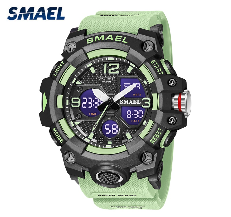 SMAEL Brand Waterproof Watch Men Casual LED Digital Sports Quartz Watch Fashion Multifunction Watches Original 8008 m4