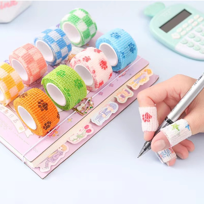 Cute Printed Self Adhesive Elastic Bandage Colorful Sports Wrap Tape Kit Tape 2.5CM*2M