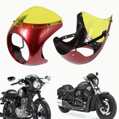 Motorcycle 17.78 Cm Front Headlight Rectifier Cover Front Headlight Cover For Harley Sport MTB Traveler For Honda