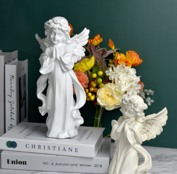 Nordic David Resin Plaster Portrait Angel Miniature Vintage Elegant Greek Venus Figurine