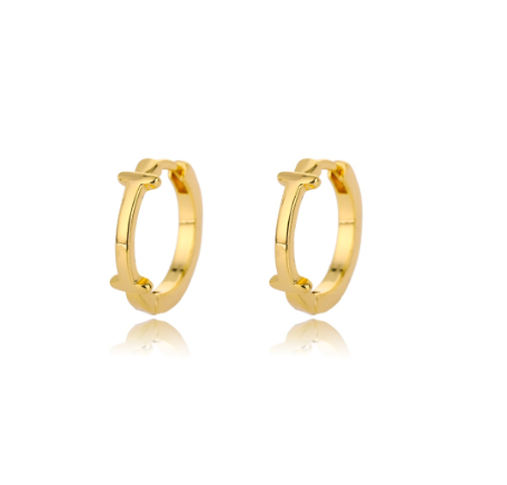 Kaijiang Anting-anting Initial Letter Hoop Earrings For Women A-Z Letter Piercing Stainless Steel Earring Korean Fashion Jewelry I