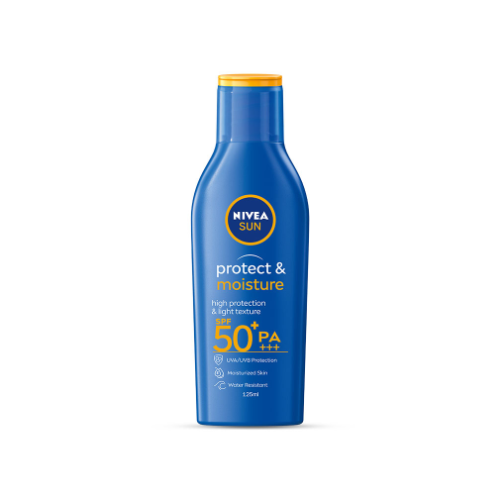 NIVEA Sun Protect & Moisture Sunblock Lotion with SPF 50,125ML