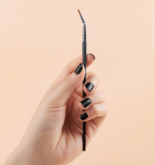 Curved Angle Eyeliner Brush Detail Eyeliner Brush Elbow Eyeliner Brush Concealer Brush