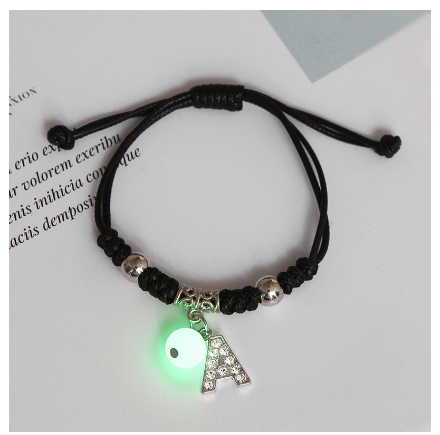 Luminous Couple Bracelet 26 English Letters Crystal Friendship Bracelet Women Men Jewelry Glow in the Dark A