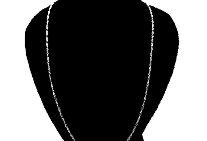 Unisilver 925 Sterling Silver Plain Lady's Necklace