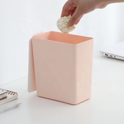 Minimalist Mini Desk Trash Bin with Lid