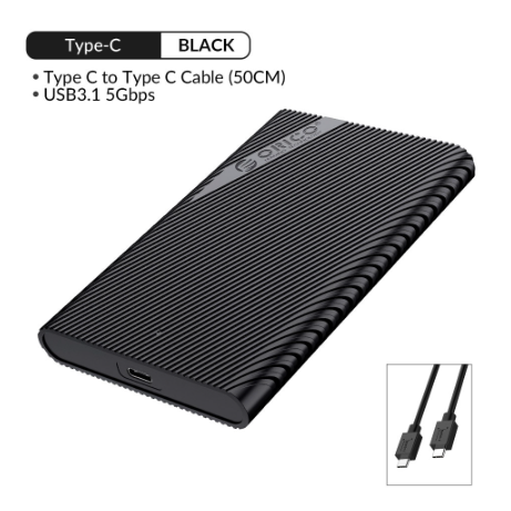 ORICO 2.5 Inch Type-C HDD Case USB3.1 5Gbps 4TB HDD Enclosure