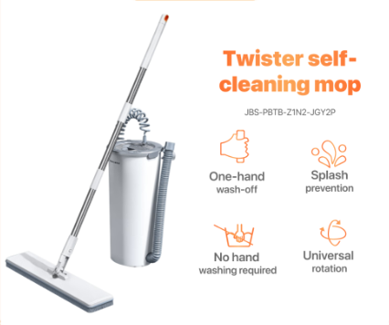Joybos Self Squeeze Mop Smart Mop 360 Rotating Lengthen Flat Mop Free Hand Washing