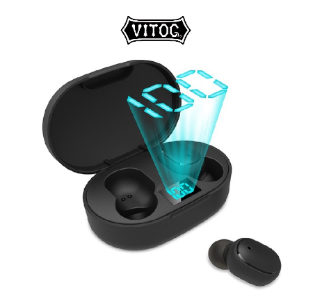 Bluetooth headphones wireless headphones 5.0 TWS headphones LED display noise canceling microphone