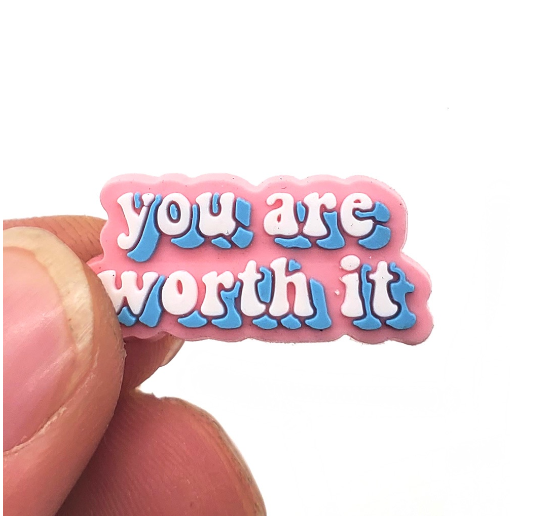 Color Motivational Phrases Crocs Charms Pins Words Jibbitz Charm for Woman Clog Shoes Accessories Decoration 04